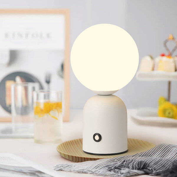 Scandinavian Globe Iron Acrylic LED Table Lamp