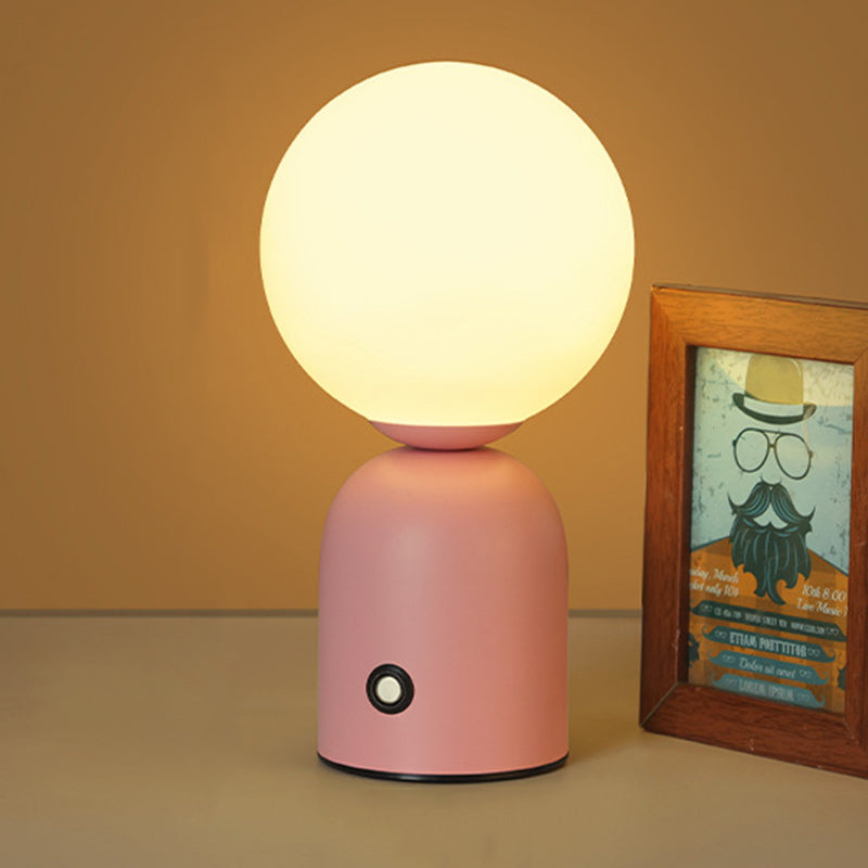 Scandinavian Globe Iron Acrylic LED Table Lamp