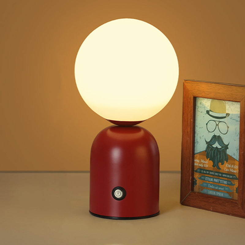 Scandinavian Globe Iron Acrylic LED Table Lamp