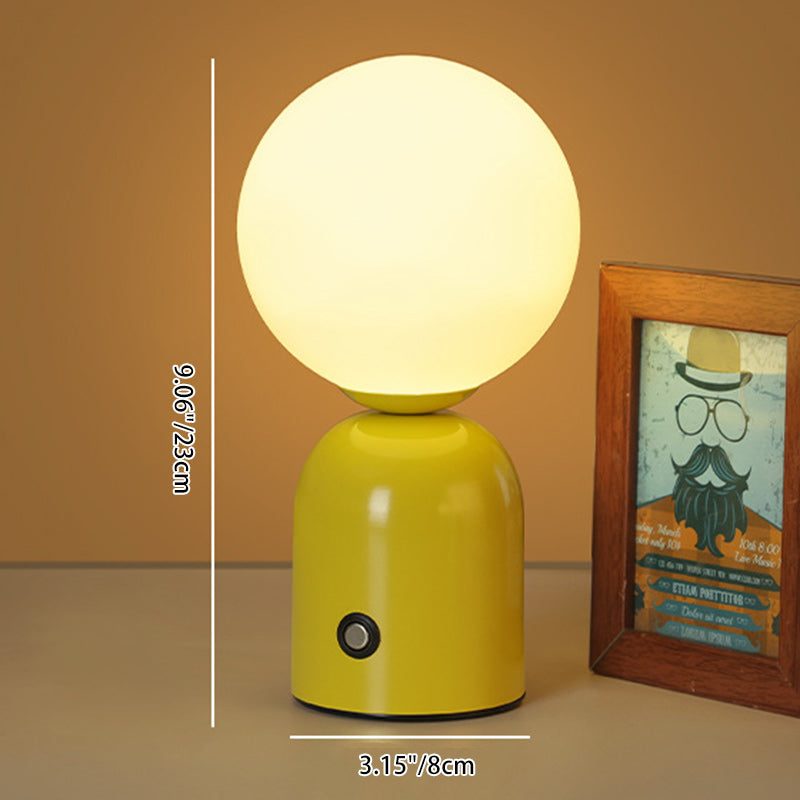 Scandinavian Globe Iron Acrylic LED Table Lamp