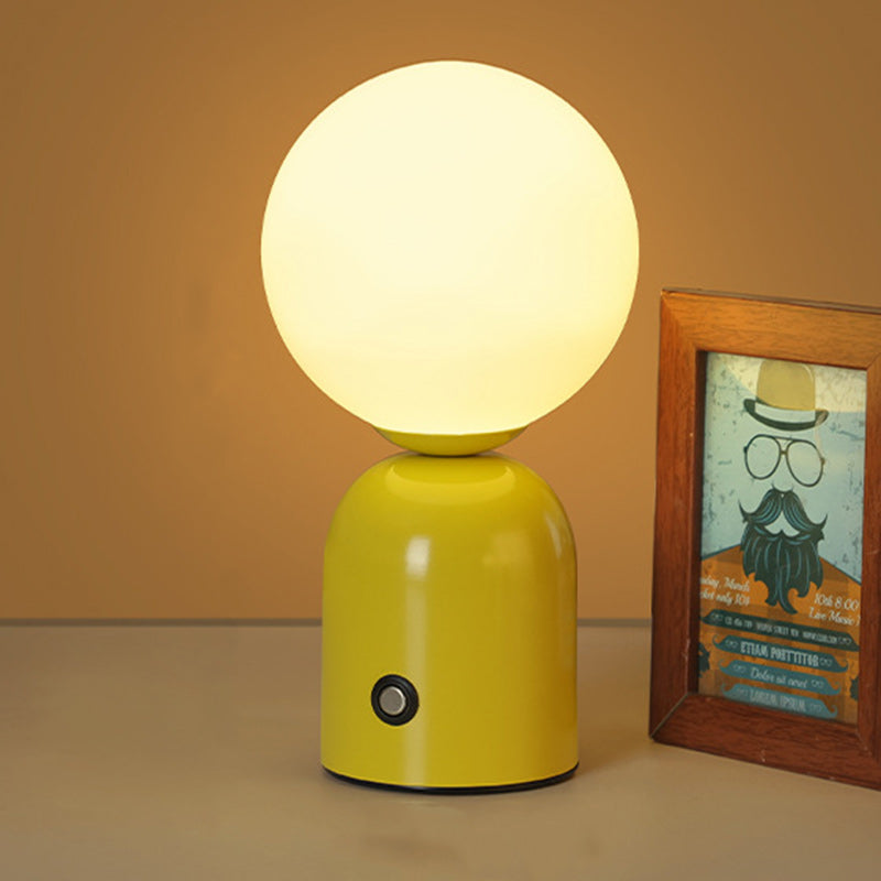 Scandinavian Globe Iron Acrylic LED Table Lamp