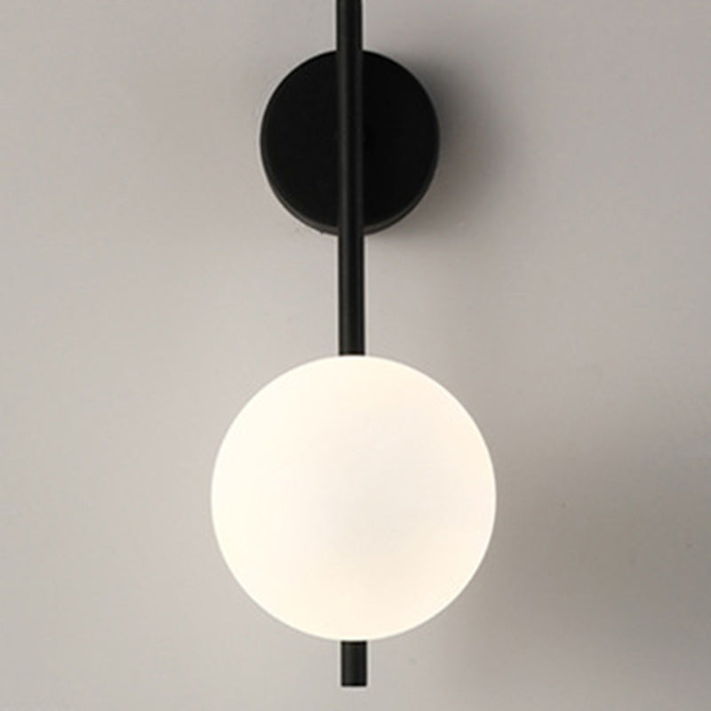 Contemporary Nordic Globe Iron Glass 1-Light Wall Sconce