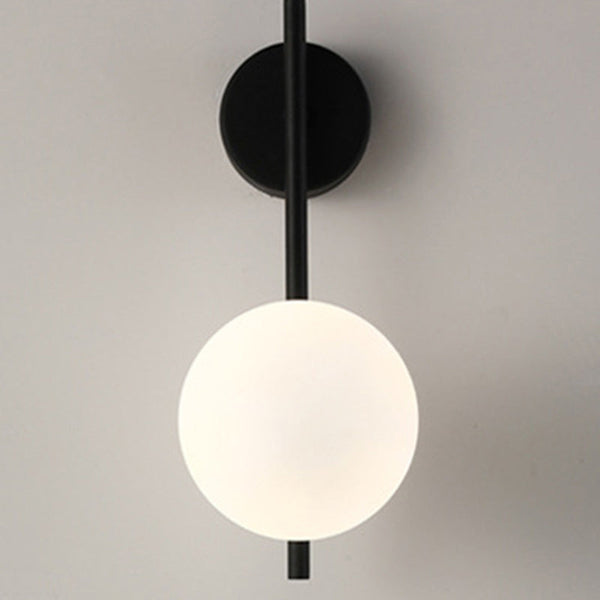 Contemporary Nordic Globe Iron Glass 1-Light Wall Sconce
