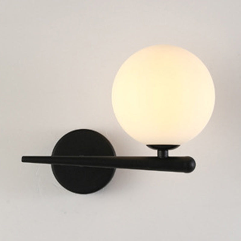Contemporary Nordic Globe Iron Glass 1-Light Wall Sconce