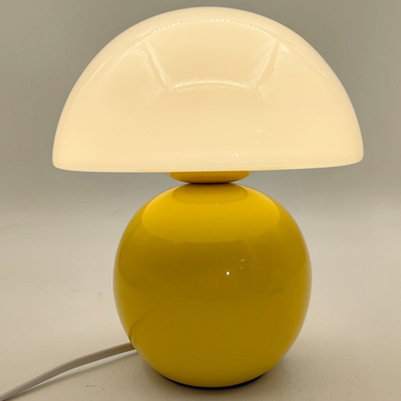 Nordic Contemporary Round Ceramic-Glass 1-Light Table Lamp