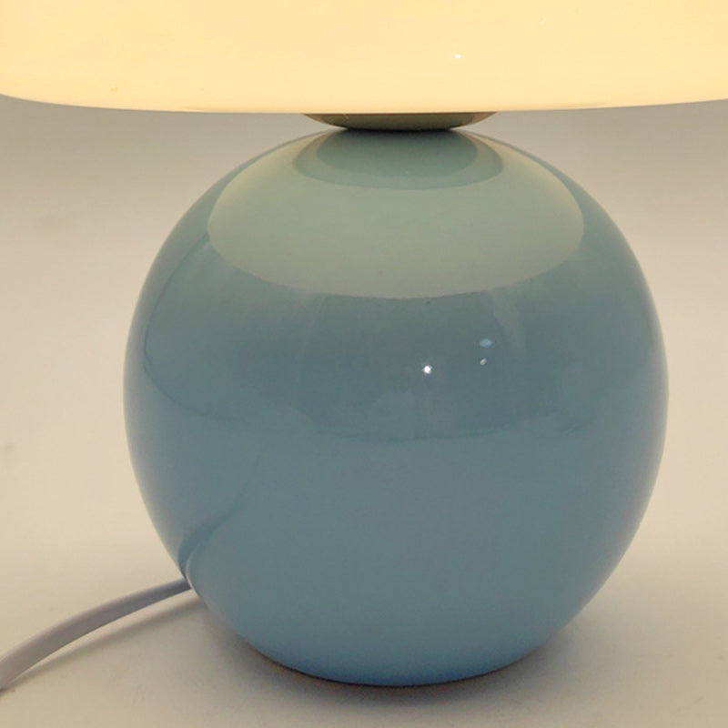 Nordic Contemporary Round Ceramic-Glass 1-Light Table Lamp