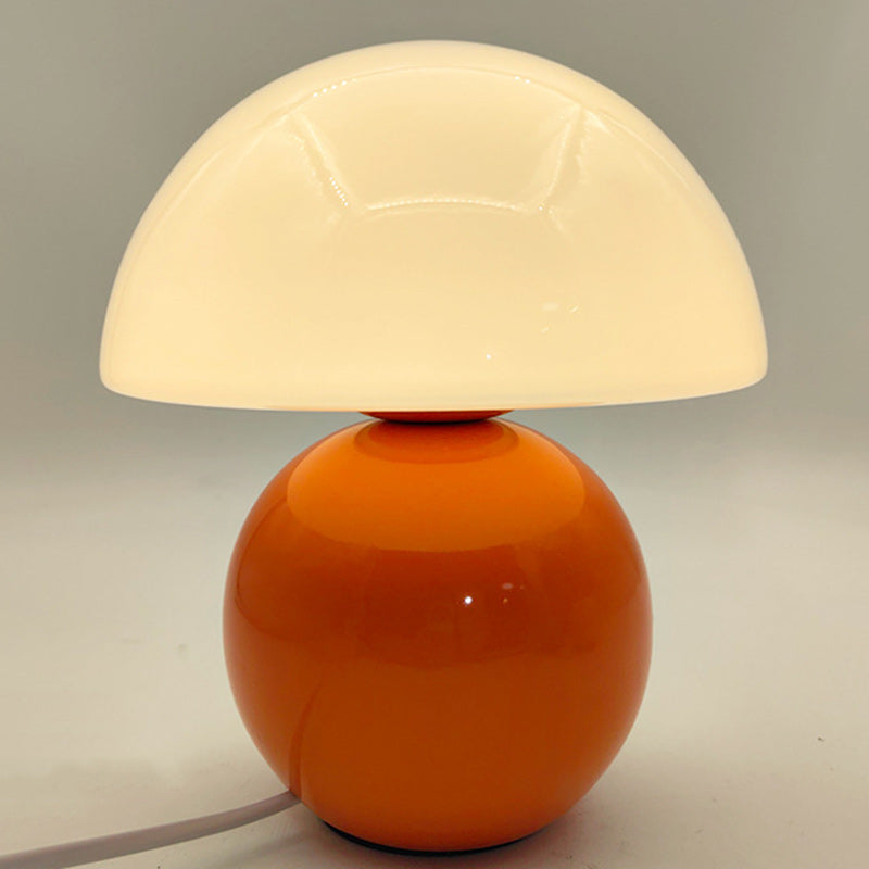 Nordic Contemporary Round Ceramic-Glass 1-Light Table Lamp