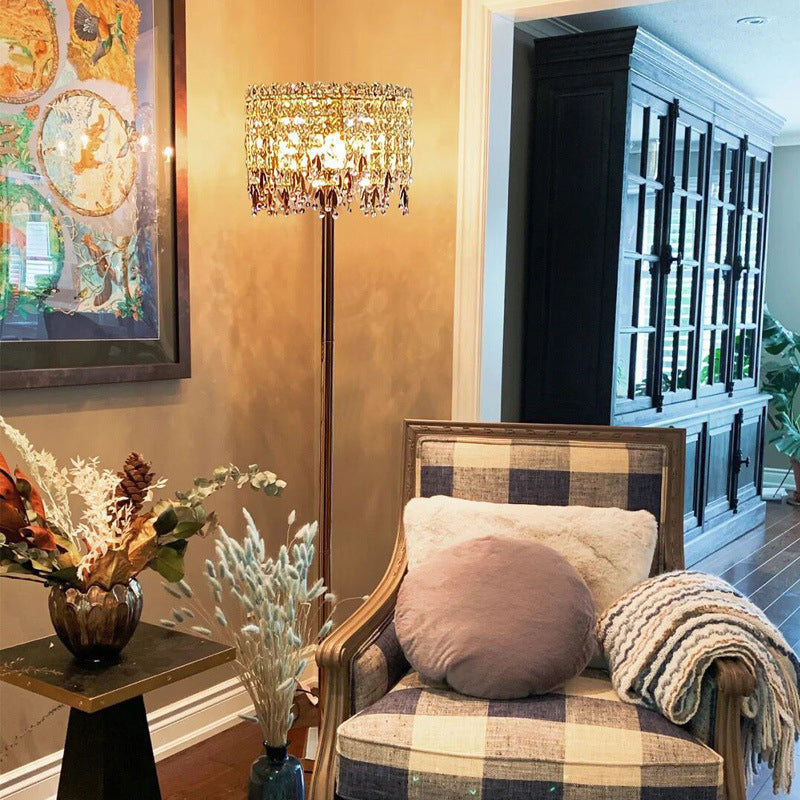 Traditional White Floor Lamp