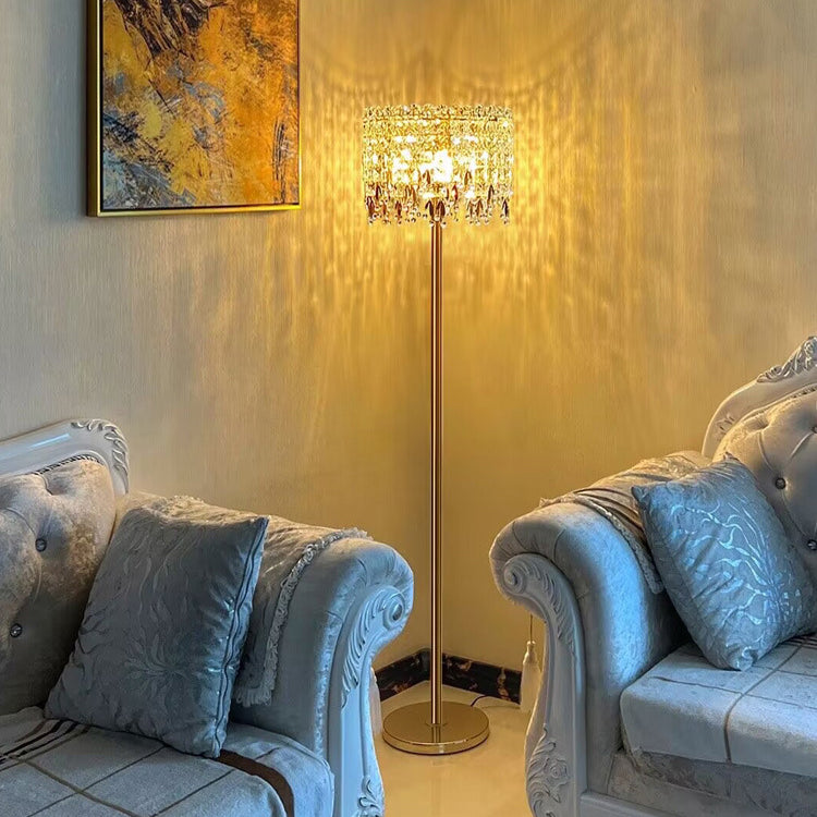 Traditional White Floor Lamp