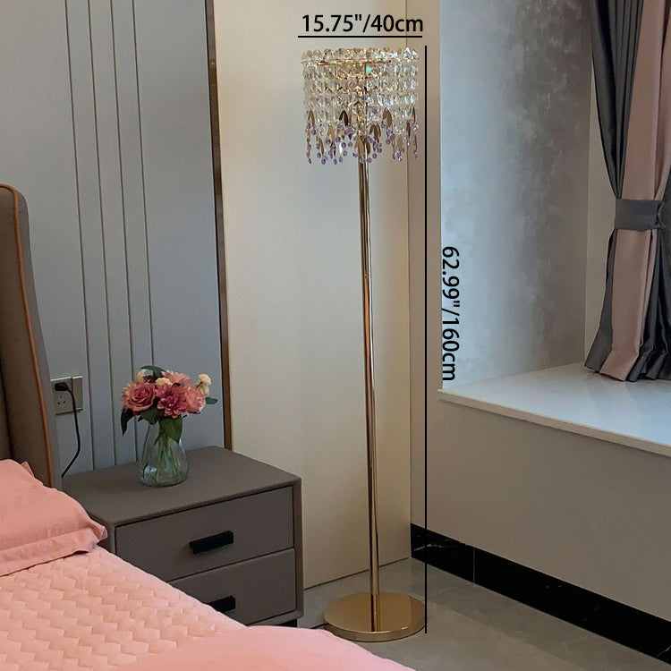 Traditional White Floor Lamp
