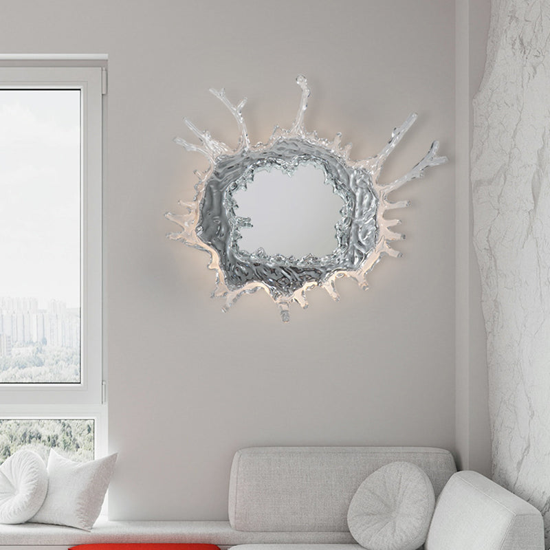 Contemporary Water Drop Stainless Steel LED Vanity Wall Sconce