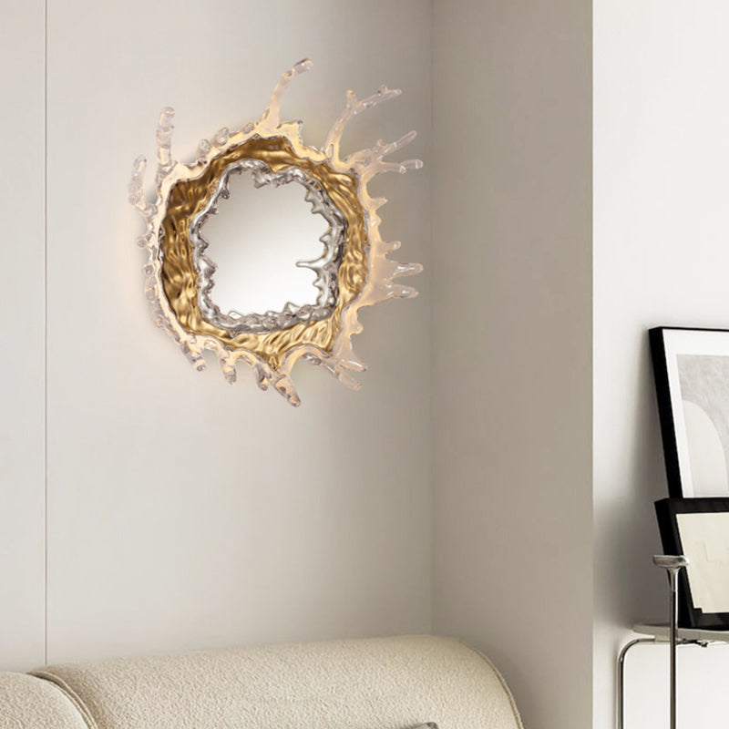 Contemporary Water Drop Stainless Steel LED Vanity Wall Sconce