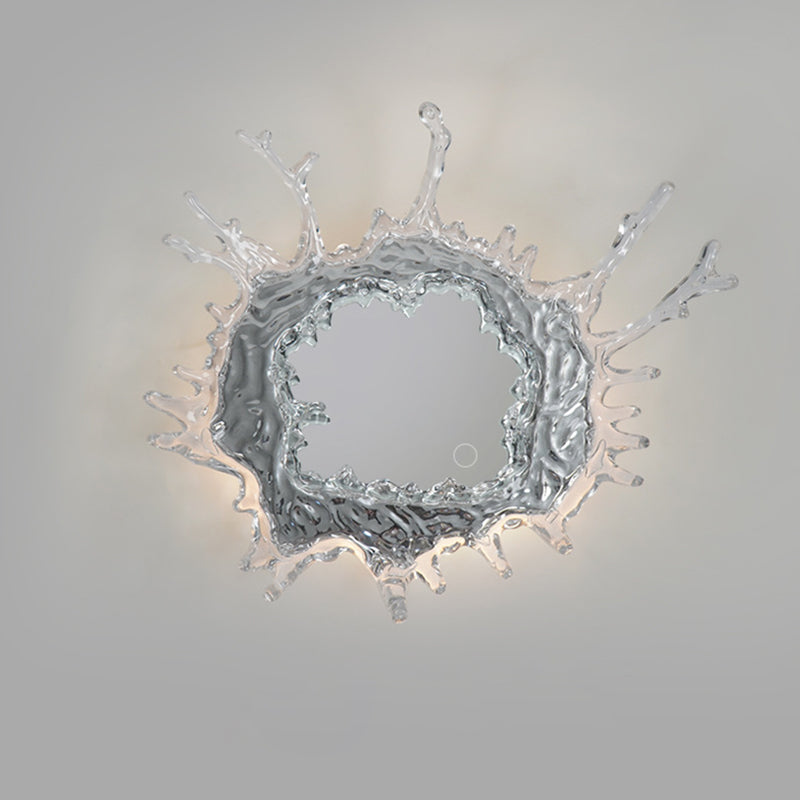 Contemporary Water Drop Stainless Steel LED Vanity Wall Sconce