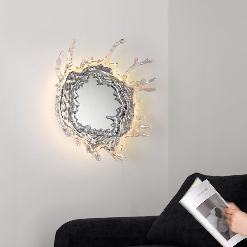 Contemporary Water Drop Stainless Steel LED Vanity Wall Sconce