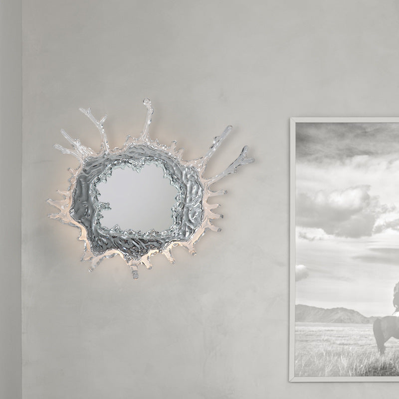 Contemporary Water Drop Stainless Steel LED Vanity Wall Sconce