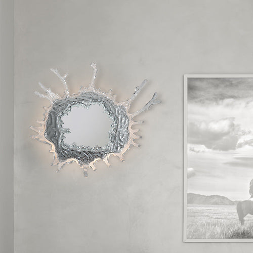 Contemporary Water Drop Stainless Steel LED Vanity Wall Sconce