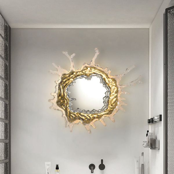 Contemporary Water Drop Stainless Steel LED Vanity Wall Sconce