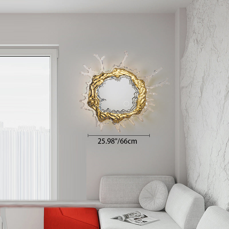 Contemporary Water Drop Stainless Steel LED Vanity Wall Sconce