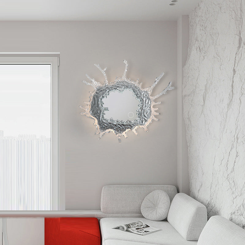 Contemporary Water Drop Stainless Steel LED Vanity Wall Sconce