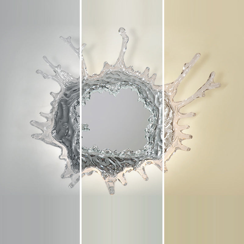 Contemporary Water Drop Stainless Steel LED Vanity Wall Sconce