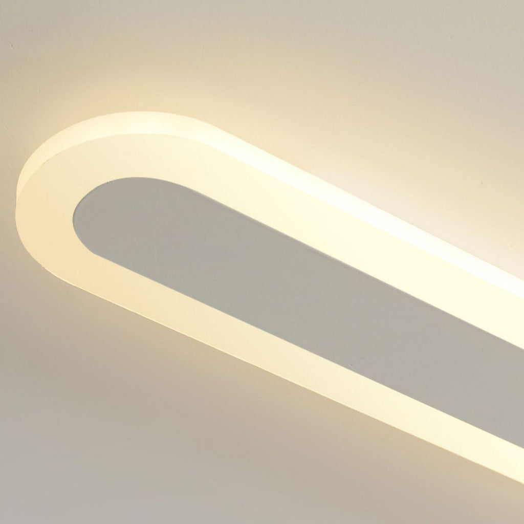 Modern Minimalist Rectangle Long Line Iron LED Wall Sconce
