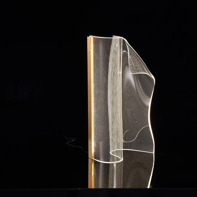 Creative Irregular Transparent Aluminum Acrylic Table Lamp