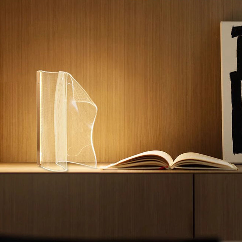 Creative Irregular Transparent Aluminum Acrylic Table Lamp