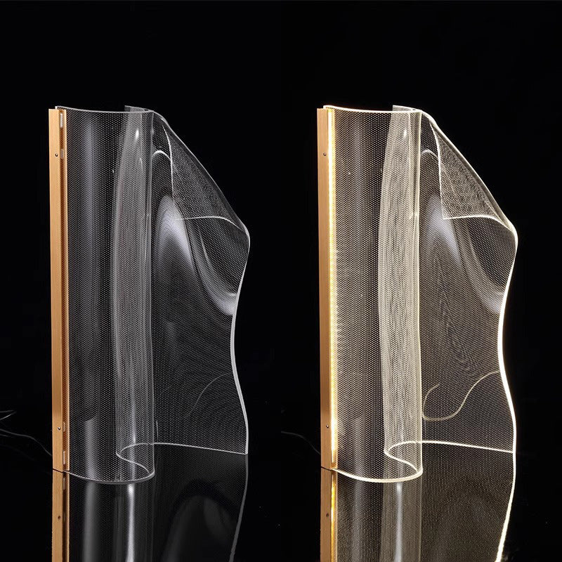 Creative Irregular Transparent Aluminum Acrylic Table Lamp