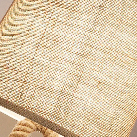 Creative Nautical Twisted Rope Knot Drum Shape Table Lamp