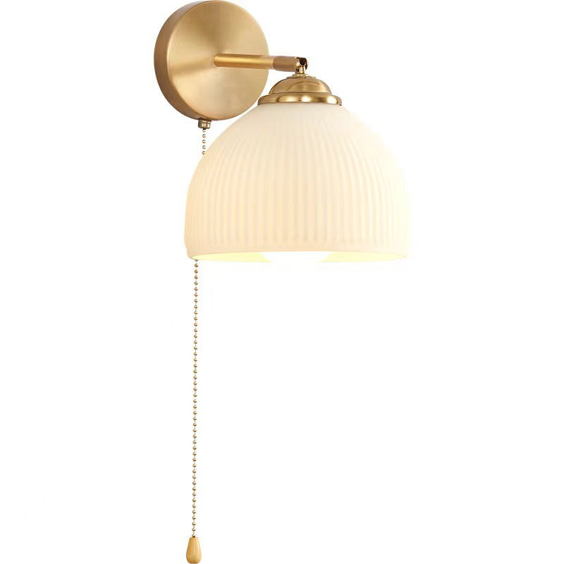 Traditional French Pull Switch Rotatable Dome Wall Sconce