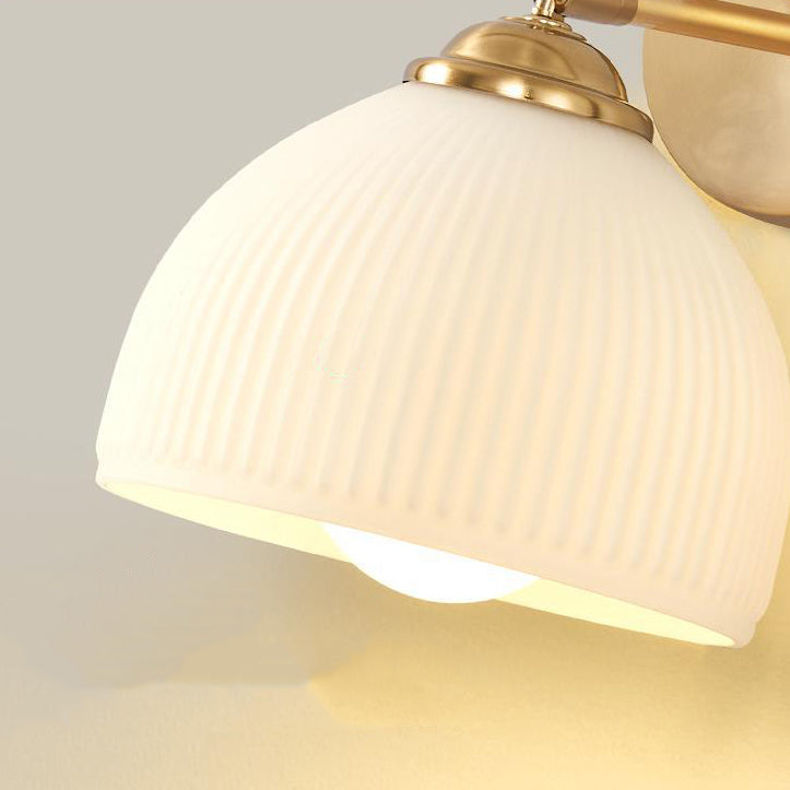 Traditional French Pull Switch Rotatable Dome Wall Sconce
