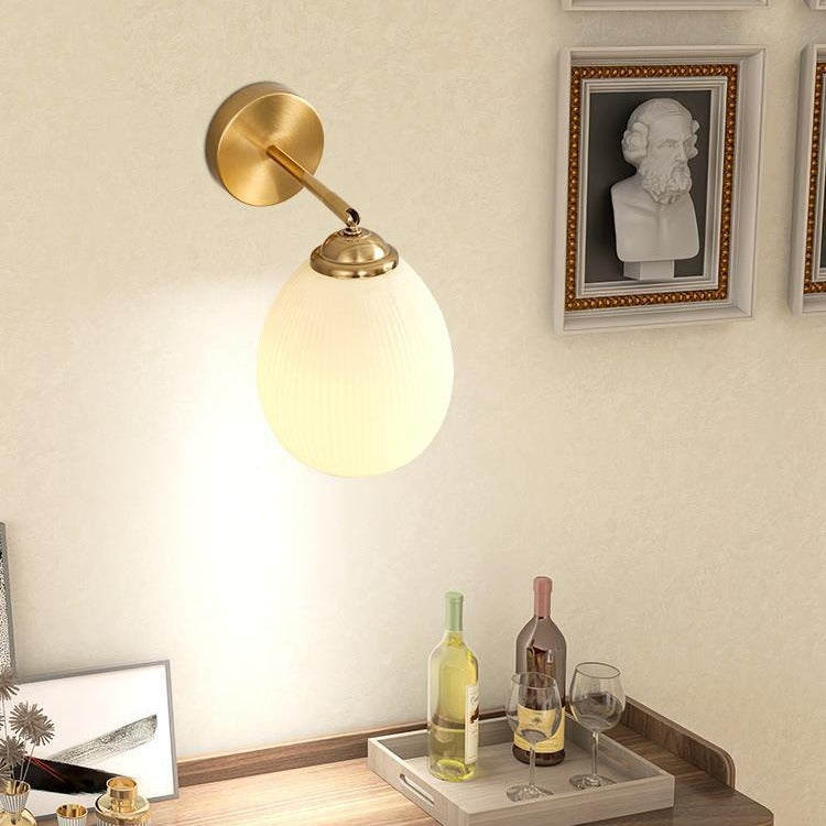 Traditional French Pull Switch Rotatable Dome Wall Sconce