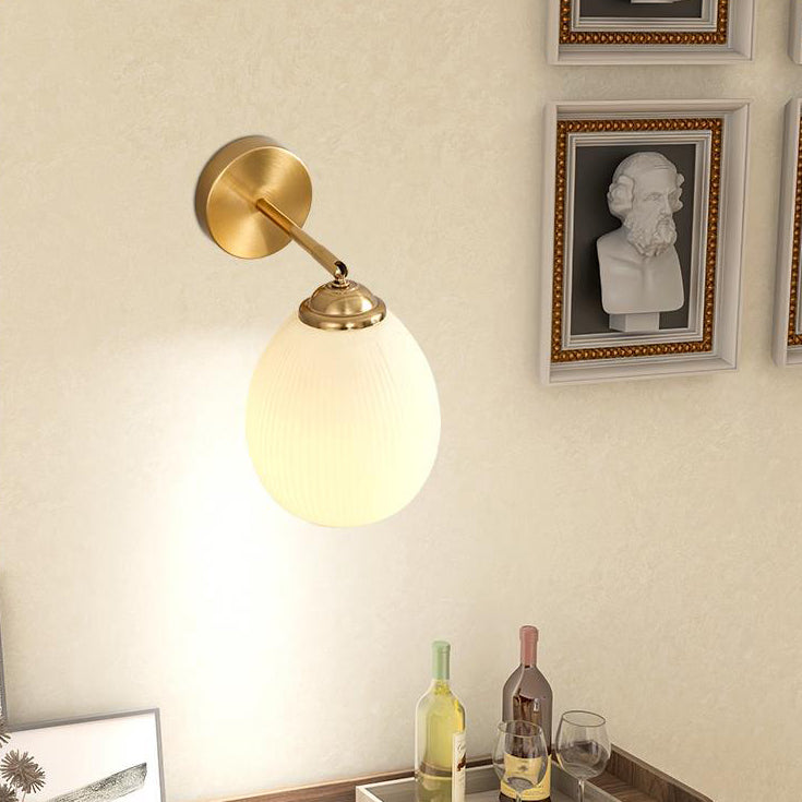 Traditional French Pull Switch Rotatable Dome Wall Sconce