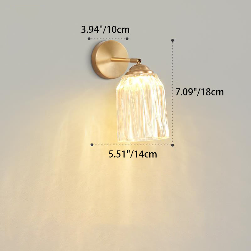 Traditional French Pull Switch Rotatable Dome Wall Sconce