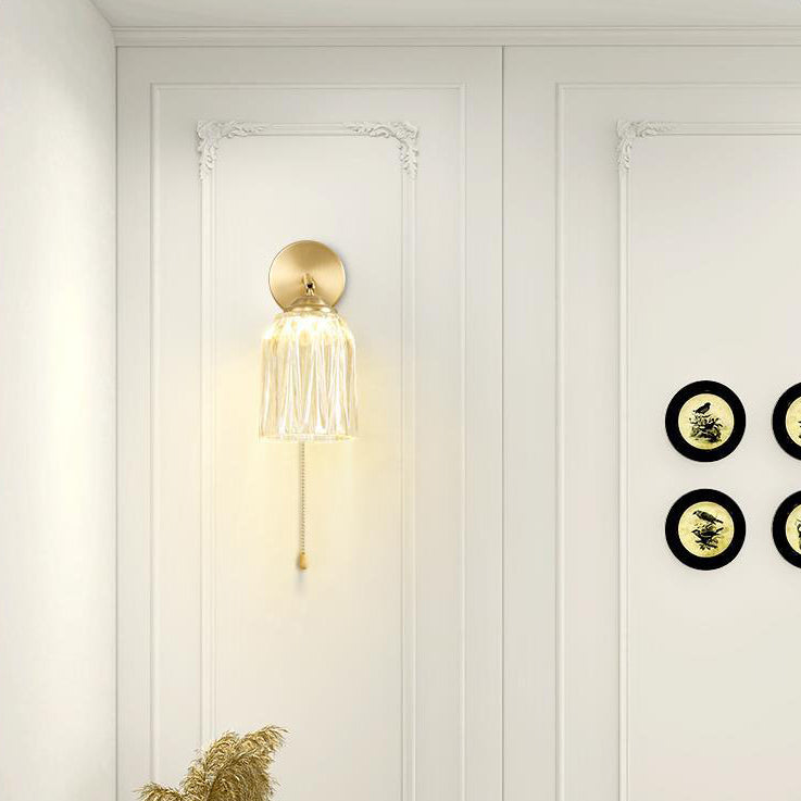 Traditional French Pull Switch Rotatable Dome Wall Sconce