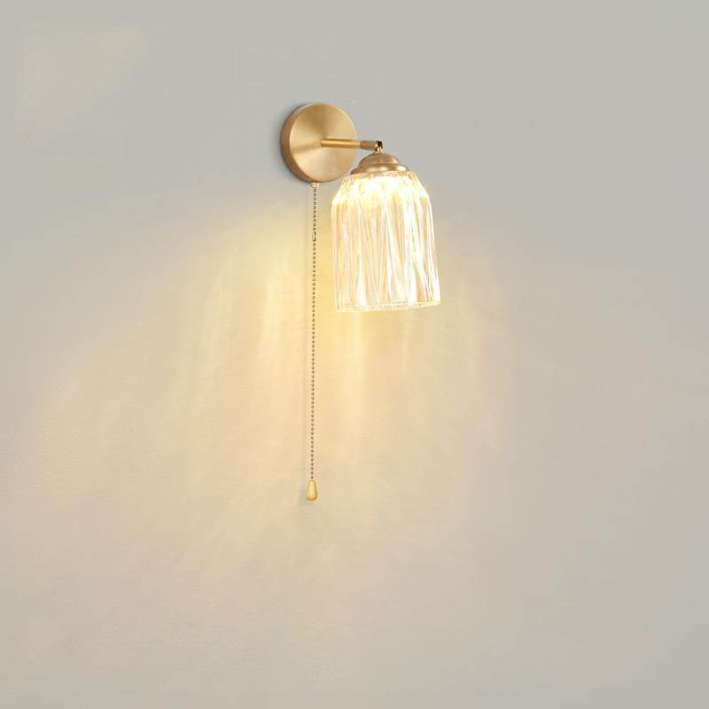 Traditional French Pull Switch Rotatable Dome Wall Sconce