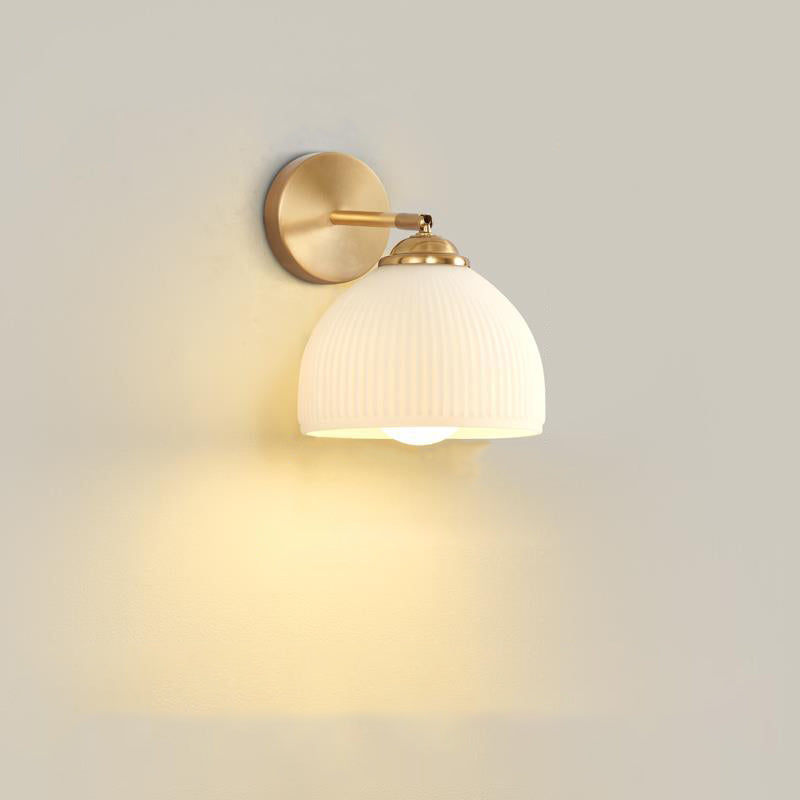 Traditional French Pull Switch Rotatable Dome Wall Sconce