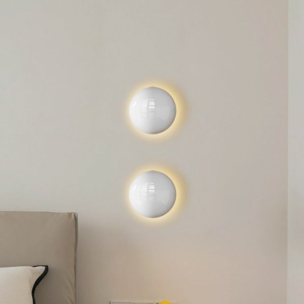 Modern Minimalist Iron Round Ambiance LED Wall Sconce