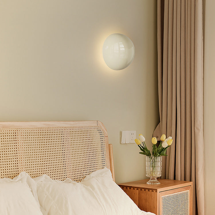 Modern Minimalist Iron Round Ambiance LED Wall Sconce