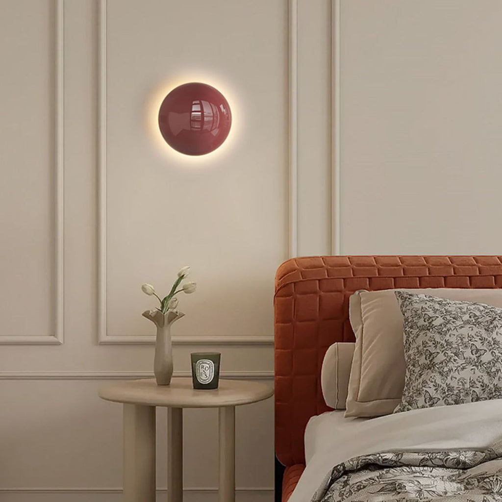 Modern Minimalist Iron Round Ambiance LED Wall Sconce
