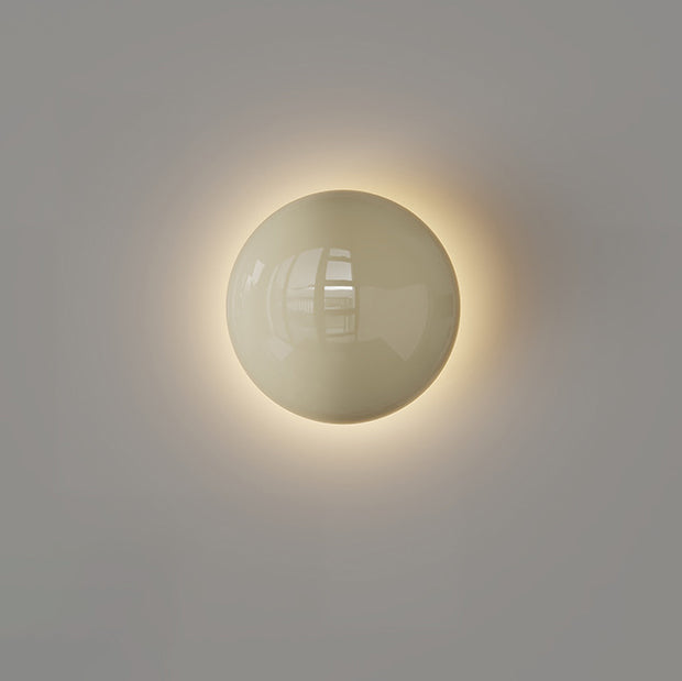 Modern Minimalist Iron Round Ambiance LED Wall Sconce