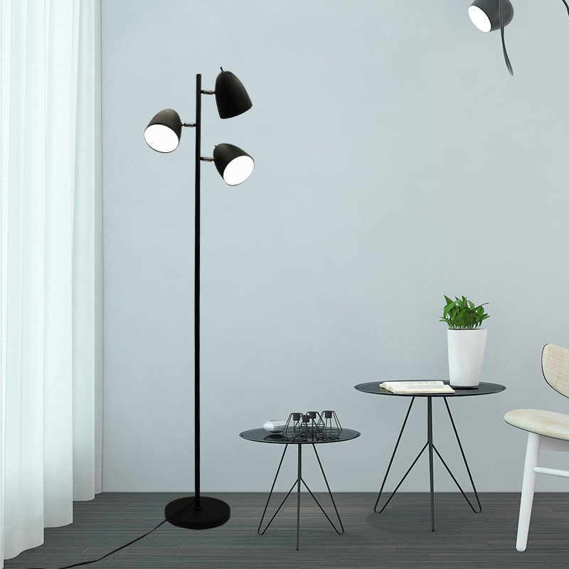 Modern Minimalist Gold 3-Light Floor Lamp
