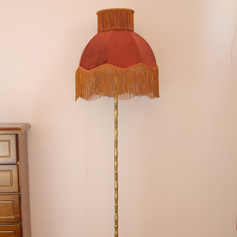 Vintage Red Floor Lamp
