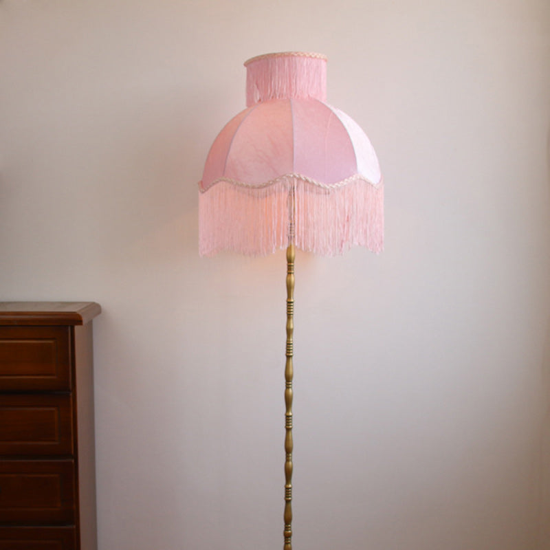 Vintage Red Floor Lamp