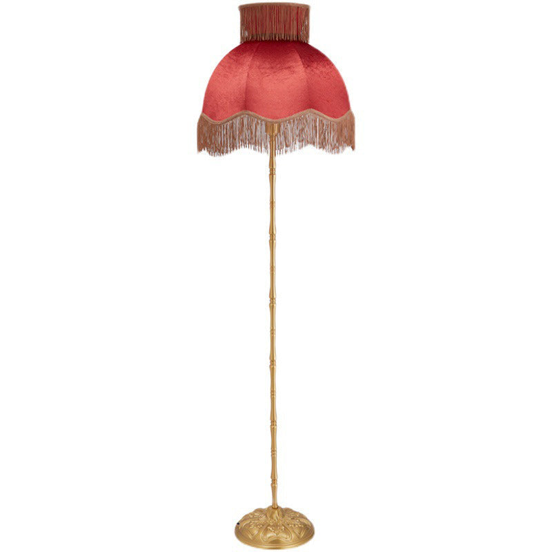 Vintage Red Floor Lamp