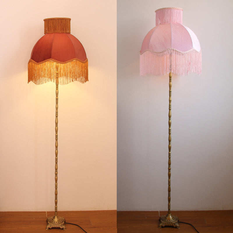 Vintage Red Floor Lamp