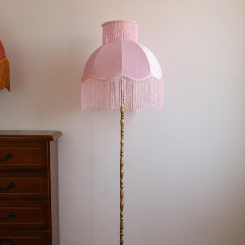 Vintage Red Floor Lamp