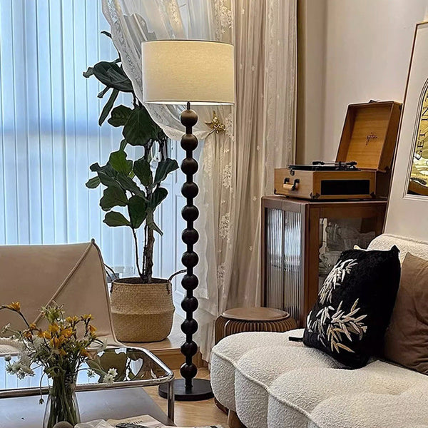 Vintage White Floor Lamp