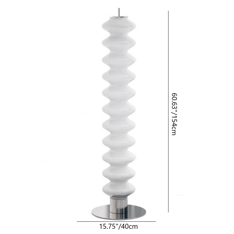 Scandinavian White Floor Lamp