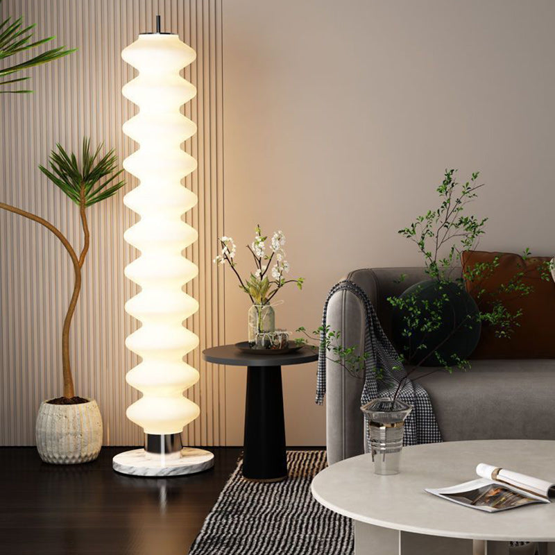 Scandinavian White Floor Lamp
